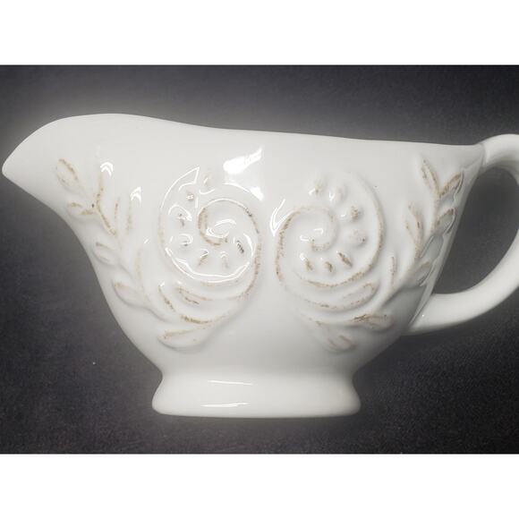 Avon Vintage Gravy Boat / Serving Bowl Dish with Scroll Design Kitchen Decor - Picture 5 of 13